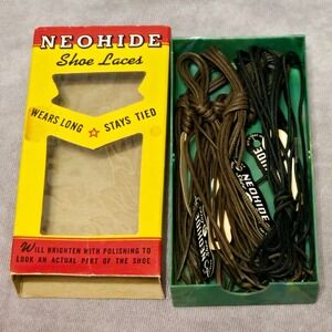 7 Pair Neohide Vintage Shoe Laces 30" 5 Brown 2 Black